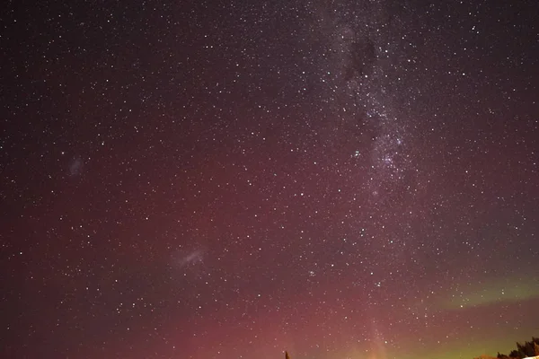 Γαλαξίας Southern Aurora Αφηρημένη Αστρονομία Αστροφωτογραφία Galaxy Σαφή Κρύα Νύχτα — Φωτογραφία Αρχείου