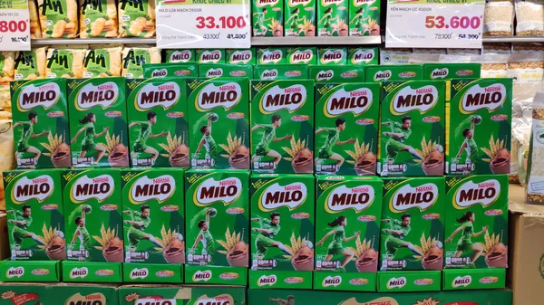 Cajas Aperitivos Dulces Los Estantes Supermercado —  Fotos de Stock