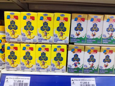 Çocuklar için en uygun altın Iq süt tozu x3 Dha çocuklar için Hmo yiyecek bebek sütü formülü sağlıklı besleyici içecek Vinamilk Meadow taze süt taze krem tam krem ve tam yağlı kalsiyum karton paketli süt içeceği