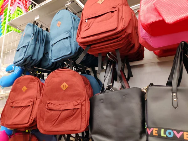 Saigon Vietnam 1May Beautiful Colorful Backpack Shops Various Size Style — Zdjęcie stockowe