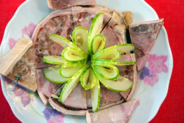 Cha Lua Salchicha Cerdo Vietnamita Con Champiñón Cerdo Cocina Asiática —  Fotos de Stock