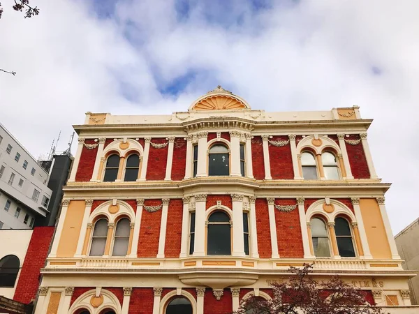 Beautiful City Hall Dunedin Історична Архітектура Старих Будівель Південному Острові — стокове фото