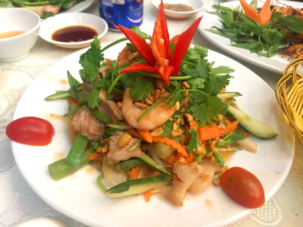 Gebratenes Reis Thai Essen Umrühren — Stockfoto