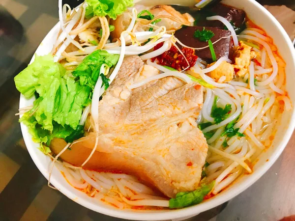 Tieu Nam Vang Pho Sopa Fideos Vietnamitas Con Carne Cerdo — Foto de Stock