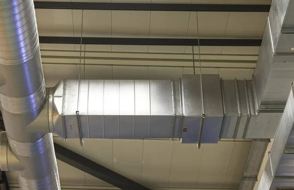 Ventilation Pipe Fabric Hall — Stock Photo, Image