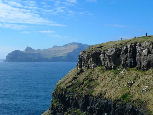 Cliffs Gasadalur Faroe Islands — Stock Photo, Image