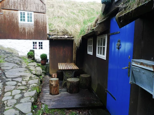 Gebouwen Oude Binnenstad Van Torshavn Faroer Eilanden — Stockfoto