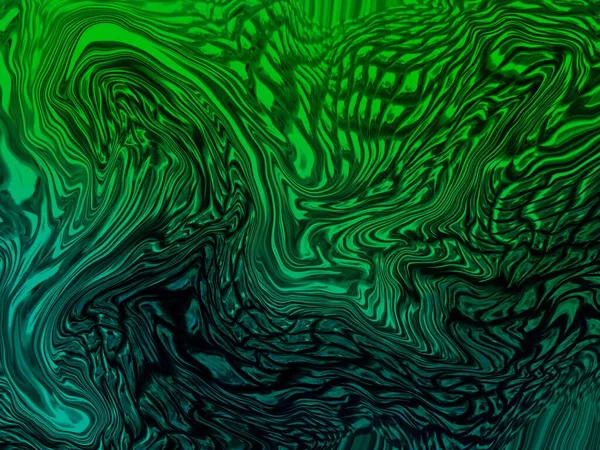 Green - blue abstract dynamic swirls. Abstract background.