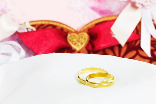 Handgemaakte bruiloft decoratie — Stockfoto