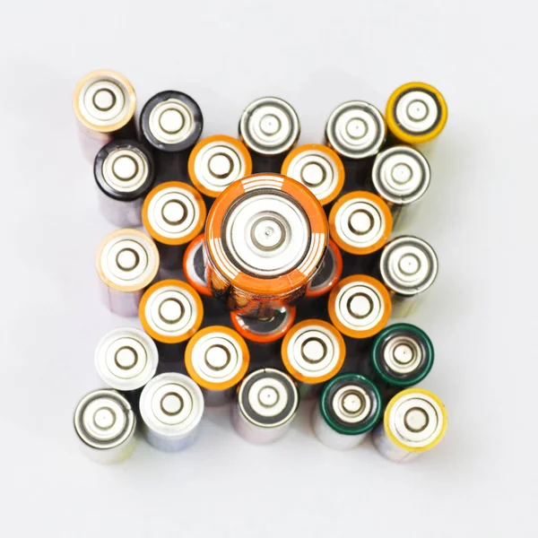 Many various batteries. — Stock Photo, Image