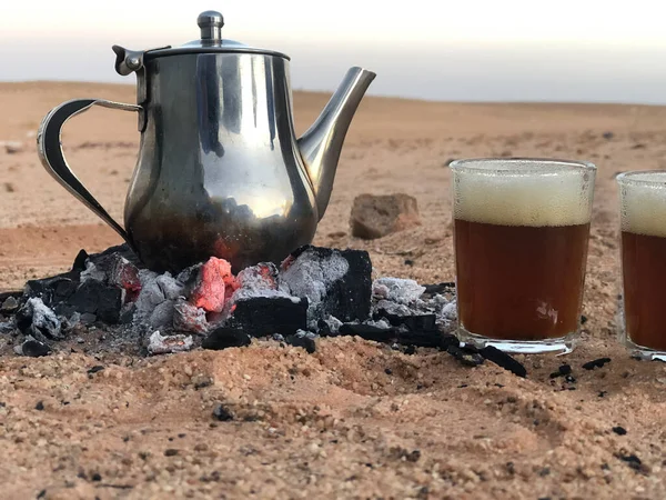 saharawi green tea in western sahara