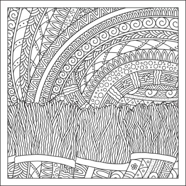 Boyama kitabı için desen.