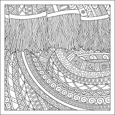 Boyama kitabı için desen.