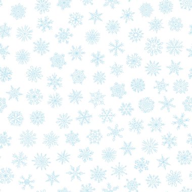 Noel sorunsuz doodle desen kar taneleri ile