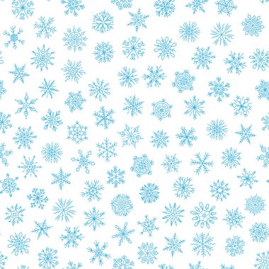 Noel sorunsuz doodle desen kar taneleri ile