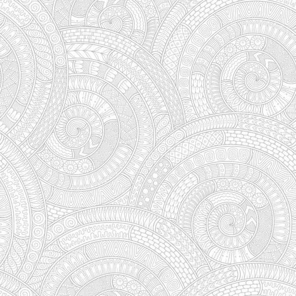 Tradicional vintage sin costuras oscuro ventilador en forma de elementos ornamentados ingenio — Vector de stock