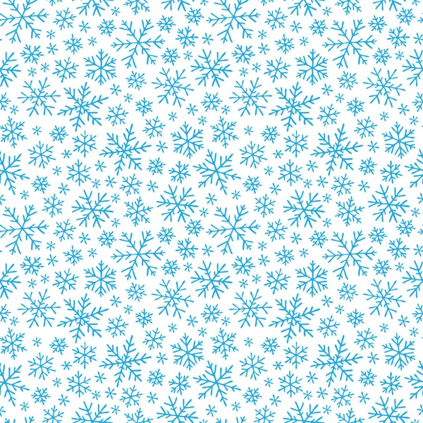 Hiver toile de fond avec chute de neige . — Image vectorielle