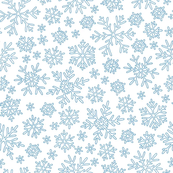 Fondo de invierno con nieve cayendo . — Vector de stock