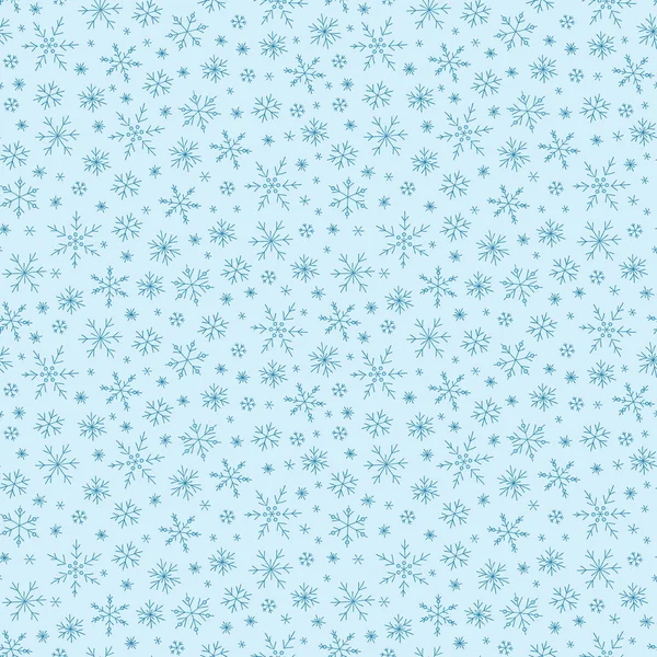 Modèle sans couture avec flocons de neige — Image vectorielle