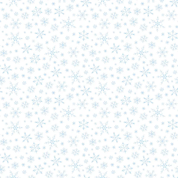 Patrón sin costuras con copos de nieve — Archivo Imágenes Vectoriales