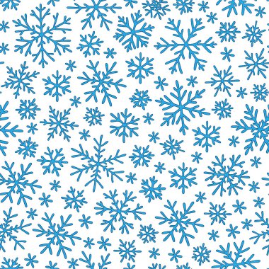 Noel sorunsuz doodle desen kar taneleri ile