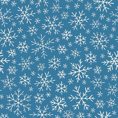 Noel sorunsuz doodle desen kar taneleri ile