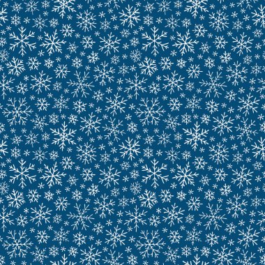 Noel sorunsuz doodle desen kar taneleri ile