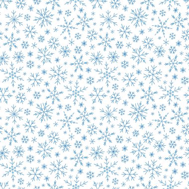 Noel sorunsuz doodle desen kar taneleri ile