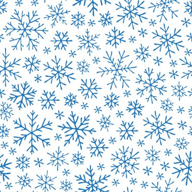 Noel sorunsuz doodle desen kar taneleri ile