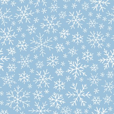 Noel sorunsuz doodle desen kar taneleri ile