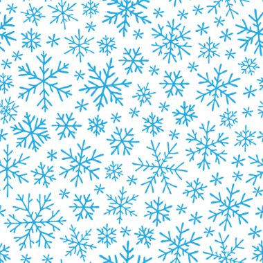 Noel sorunsuz doodle desen kar taneleri ile