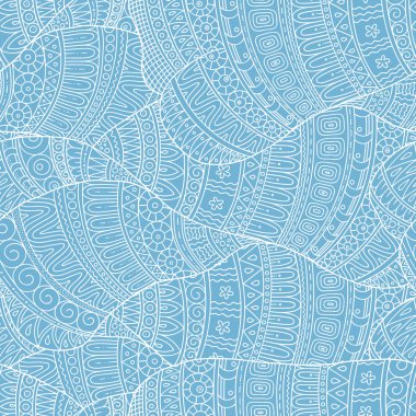 Soyut yarım yamalak dekoratif karalamalar el çekilmiş etnik desen