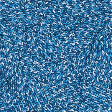 Örme Doodle Dikişsiz renkli dekoratif desen