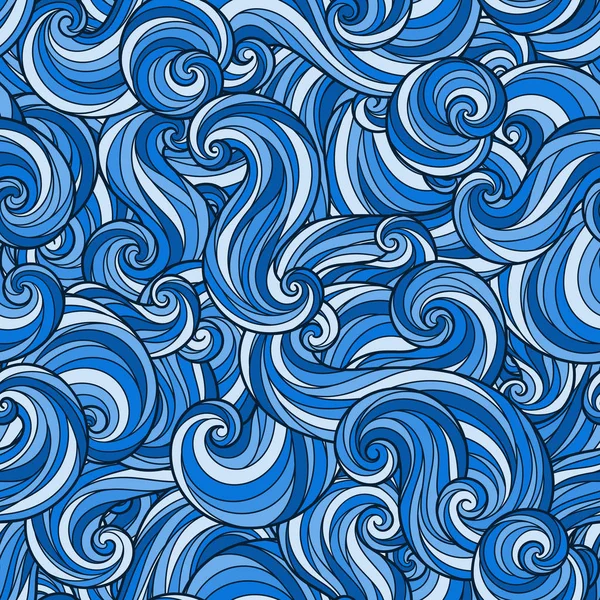 Бесшовный абстрактный рисунок волн — стоковый вектор