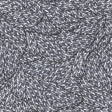 Örme Doodle Dikişsiz renkli dekoratif desen