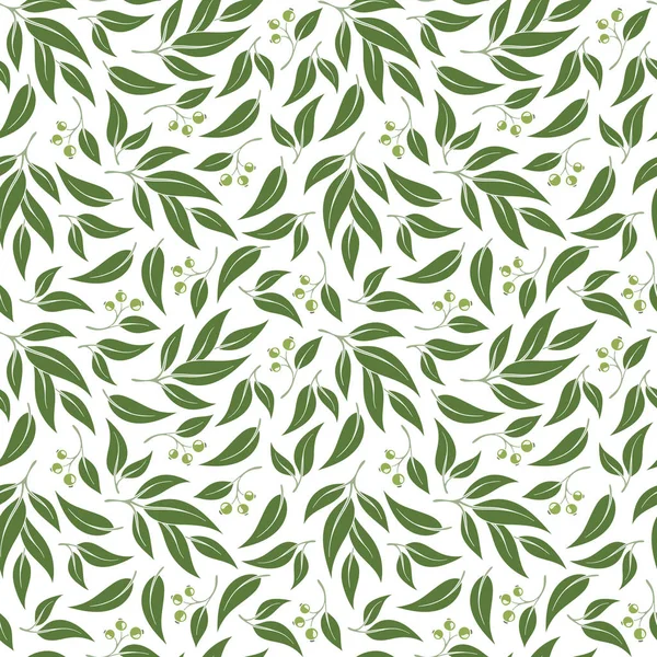 Dikişsiz yeşil yaprağı deseni.
