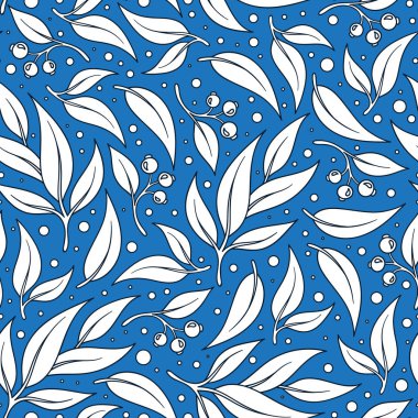 Sorunsuz okaliptüs yaprağı deseni.