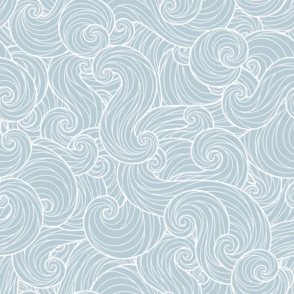 Безшовний абстрактний мальований візерунок хвиль — стоковий вектор