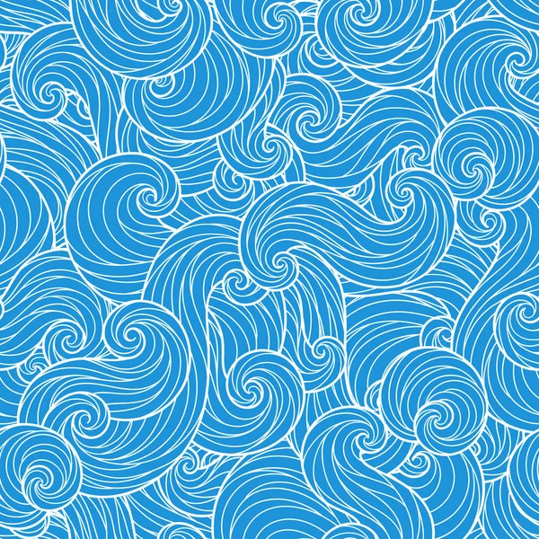 Vector seamless abstract pattern with waves and cloud. Stock Vector ...
