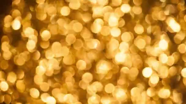Golden glitter big boken timelapse background — Stock Video