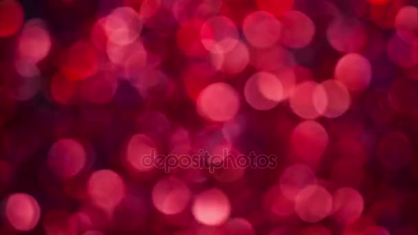 Red glitter small boken timelapse background — Stock Video