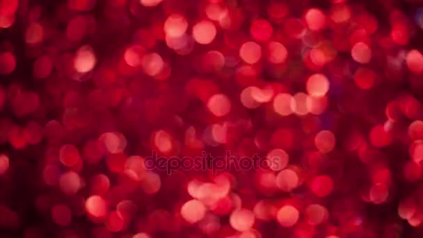 Czerwonym brokatem mały bok timelapse tło — Wideo stockowe