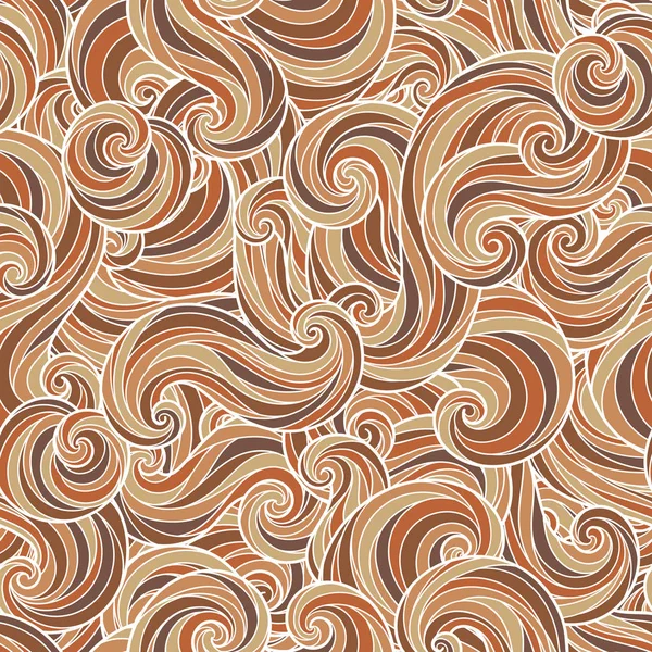 Dikişsiz soyut çizilmiş dalgalar desen