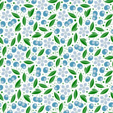 Şirin kiraz seamless modeli. 