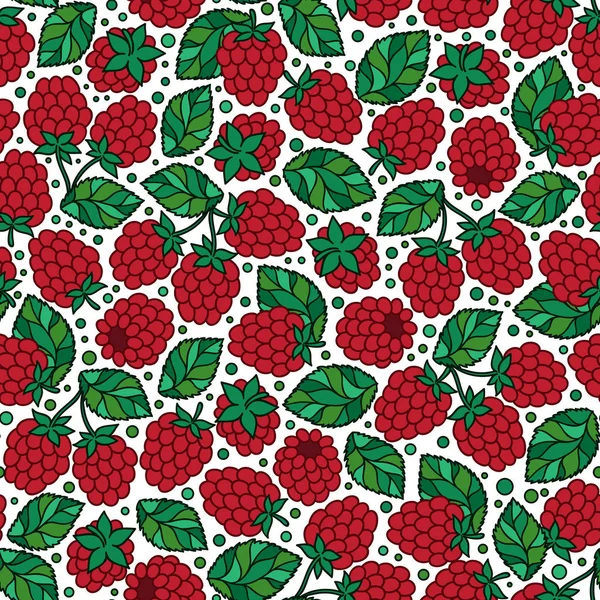 Stilize ahududu ile sorunsuz doğa kalıbı.