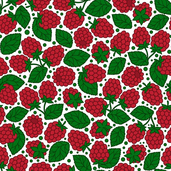 Stilize ahududu ile sorunsuz doğa kalıbı.