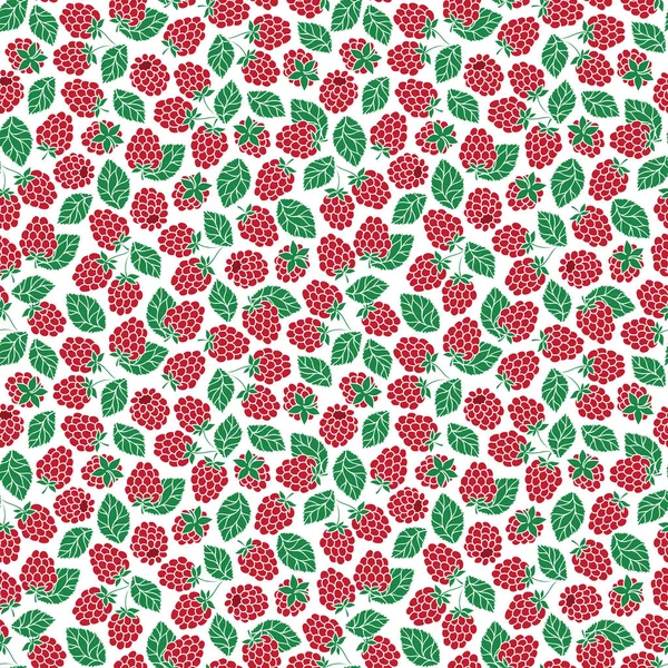 Stilize ahududu ile sorunsuz doğa kalıbı.