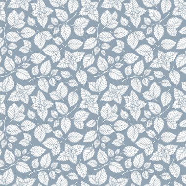 Elle çizilmiş vektör seamless modeli ile nane yaprakları