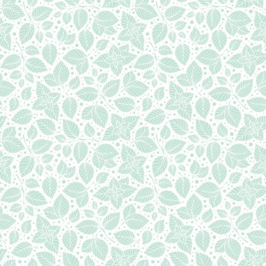 Elle çizilmiş vektör seamless modeli ile nane yaprakları