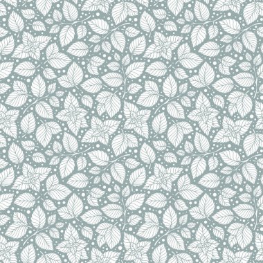 Elle çizilmiş vektör seamless modeli ile nane yaprakları